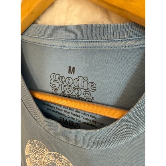 Goodie Two Sleeves Mushroom Kingdom Classification T-shirt Blue Youth Med 8/10 - Picture 3 of 6